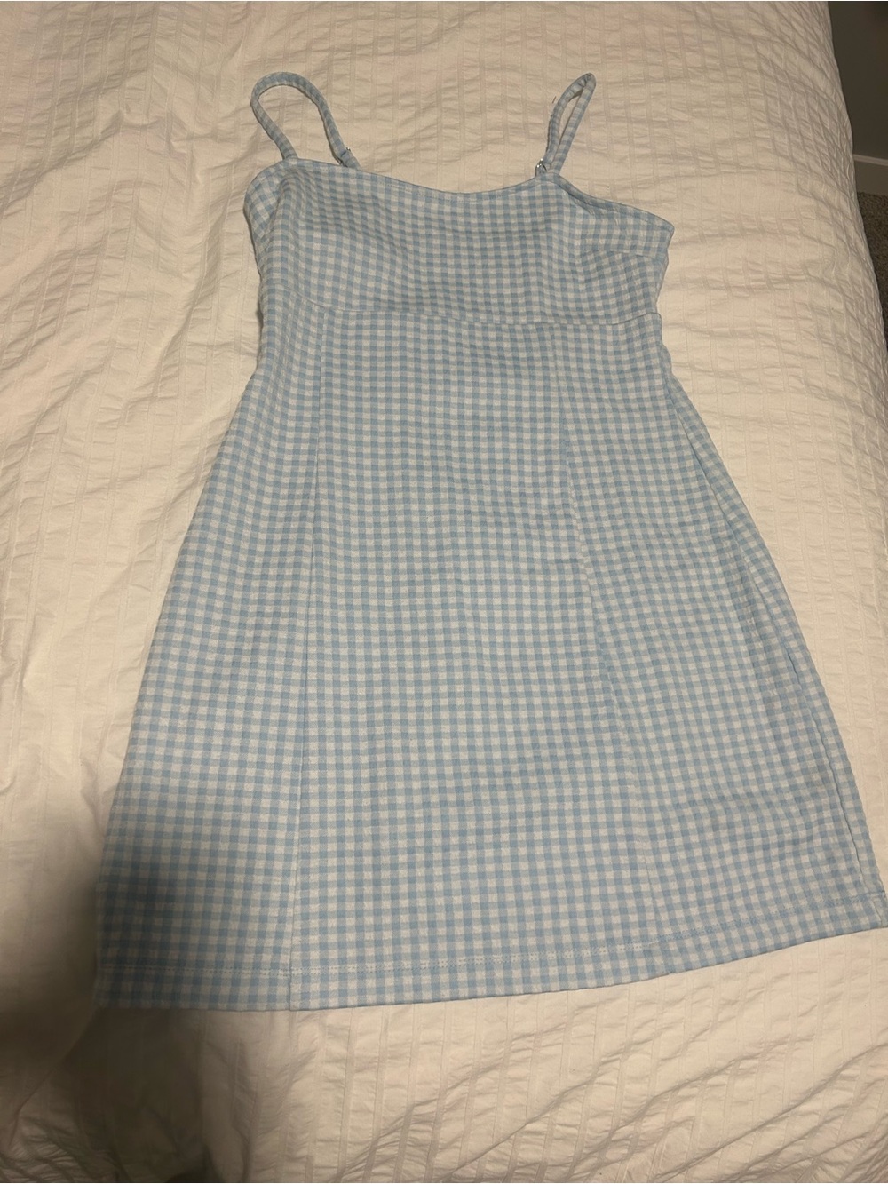 Forever 21 Light Blue and White Striped Top